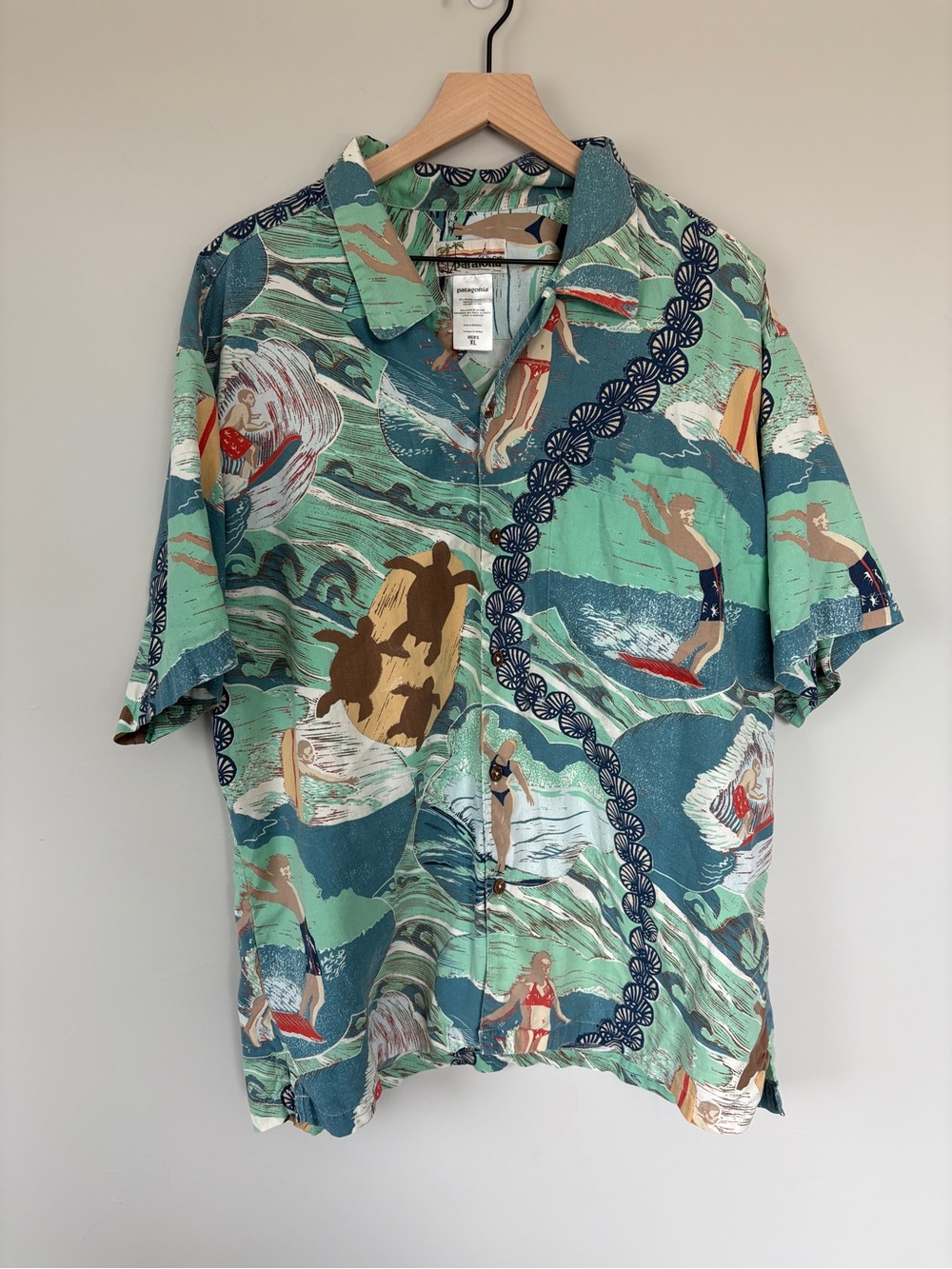 Vintage Patagonia Pataloha Hawaii Shirt Men's Size XL Limited Edition Aloha Surf